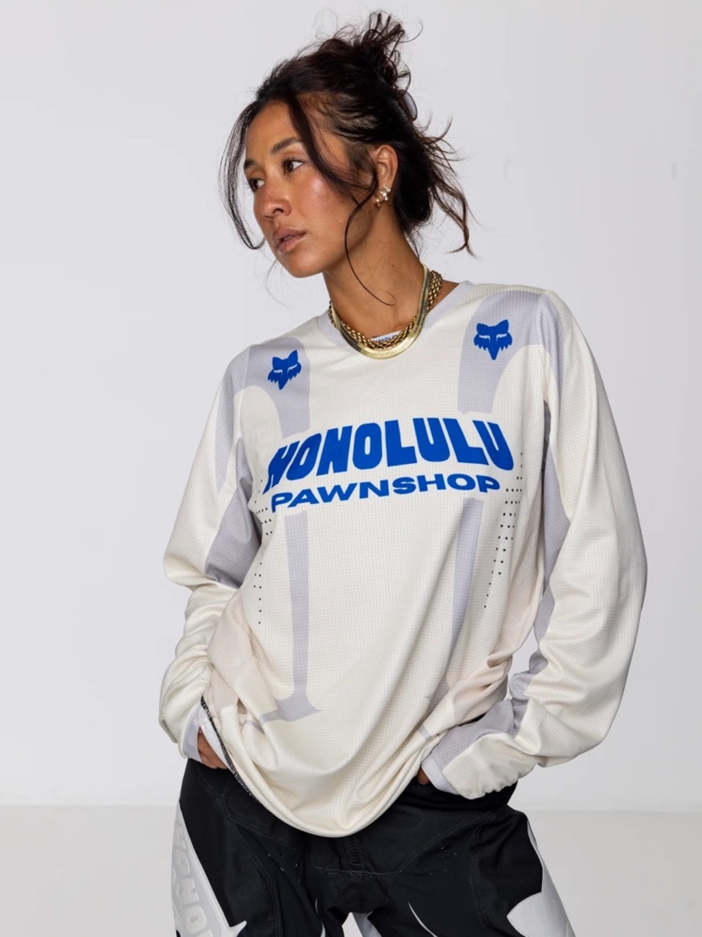 FOX X HPS 180 JERSEY IN VINTAGE WHITE